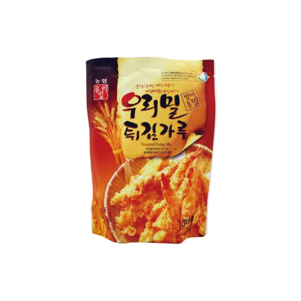 국산밀 튀김가루 우리밀 분말 바삭한 식감 500g