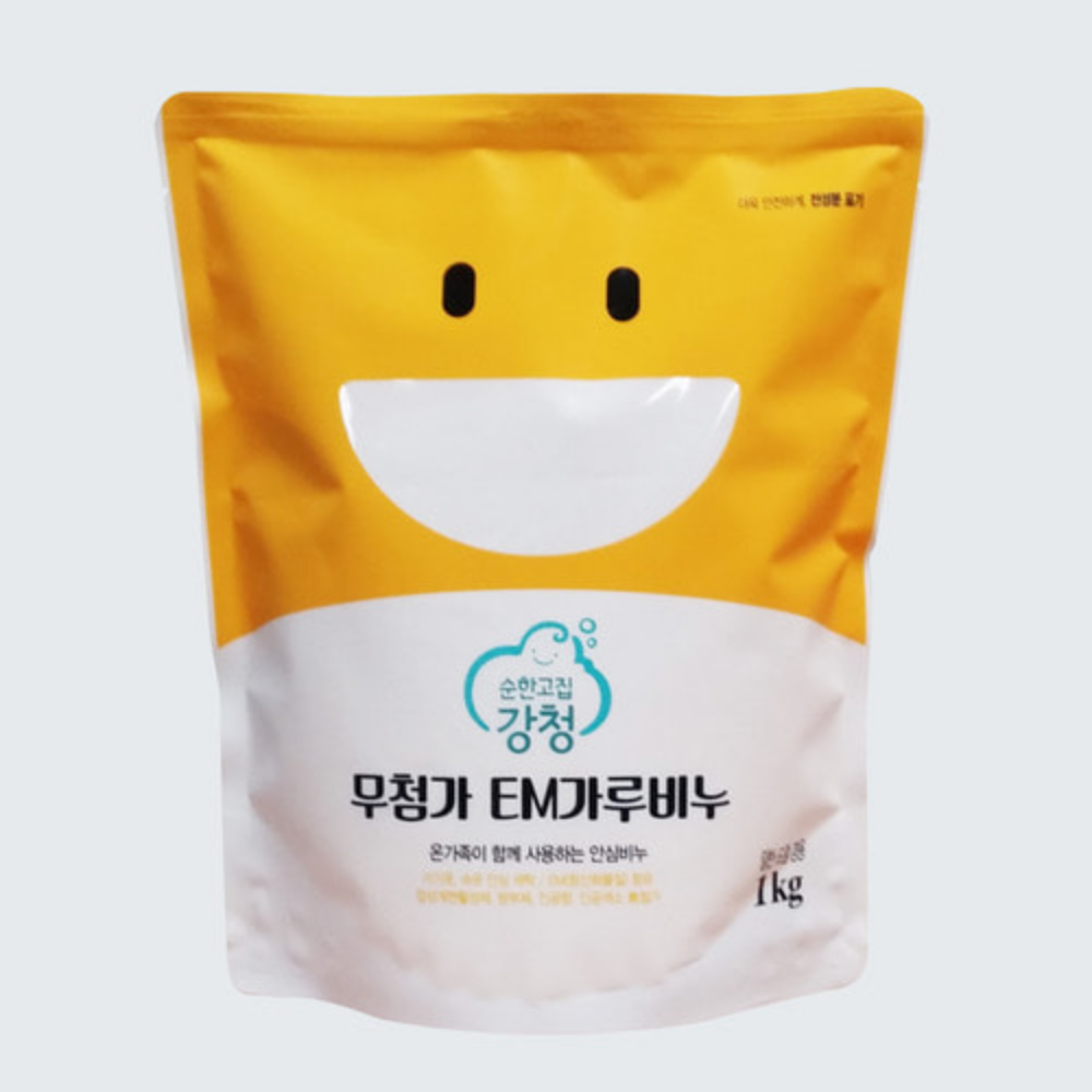 EM 발효 유아옷 세탁 가루비누 1kg
